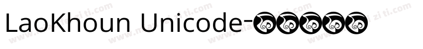 LaoKhoun Unicode字体转换